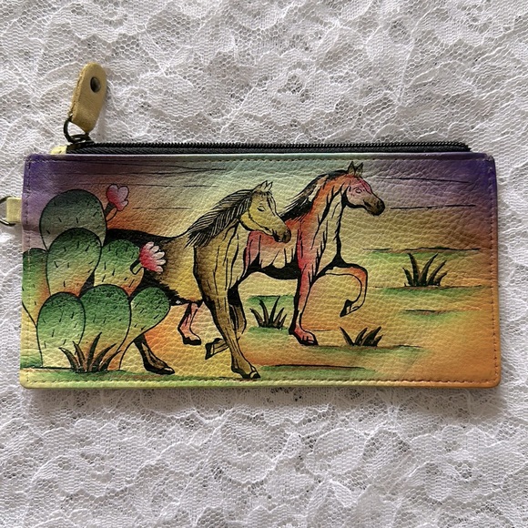 Anuschka Handbags - Anna by Anuschka NWOT hand painted leather ID credit card & money wallet